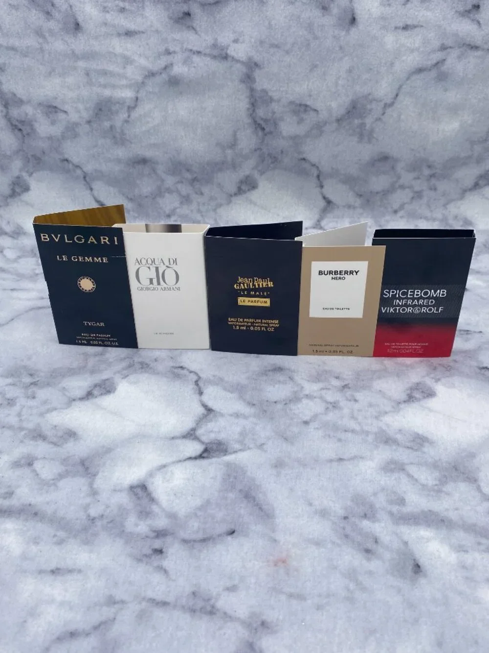 Lot of 5 Bvlgari,Armani,Jean Paul Gaultier,Burberry,Viktor&Rolf,Samples-5pc-NEW
